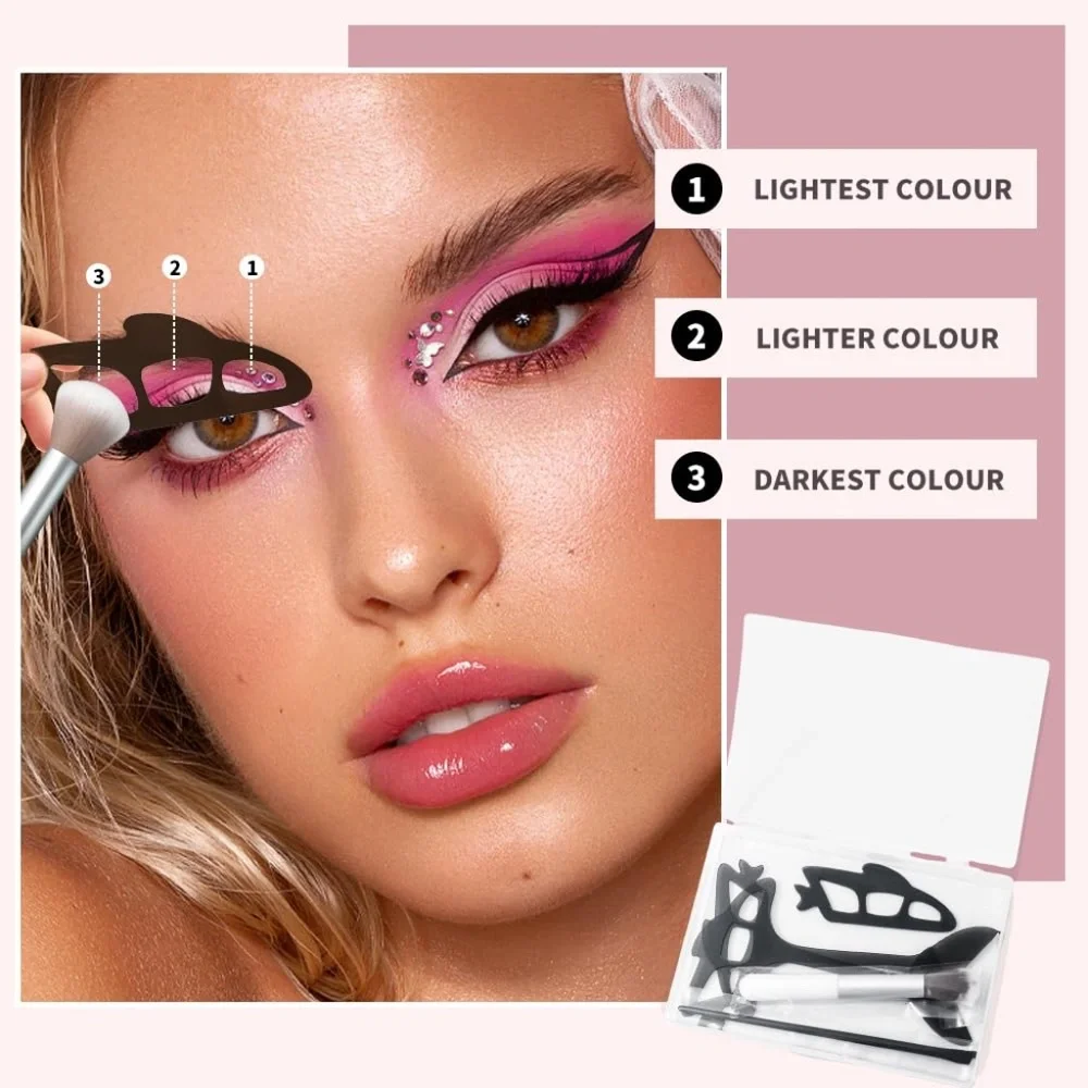 Eyeshadow Stencil And Brush Set for Eye Makeup